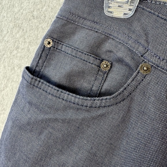 Brax‎ Cooper Fancy Chino Pants Mens 36x30 Blue Micro Check Textured - Picture 8 of 16